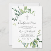 Invitation de confirmation du cadre vert (Devant)