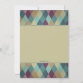 Invitation de confirmation du Motif diamant (Dos)