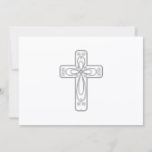 Invitation de confirmation élégante avec calligrap (Dos)