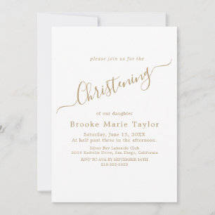 Invitation de confirmation élégante en calligraphi