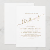 Invitation de confirmation élégante en calligraphi (Devant / Derrière)