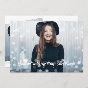 Invitation de confirmation Fée photo personnalisée