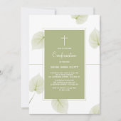 Invitation de confirmation feuille (Devant)