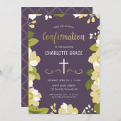 Invitation de confirmation, Fille, Personnaliser (Devant / Derrière)