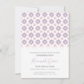 Invitation de confirmation - Fille simple, personn (Devant)