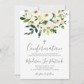 Invitation de confirmation florale (Devant)
