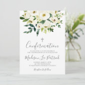 Invitation de confirmation florale (Debout devant)