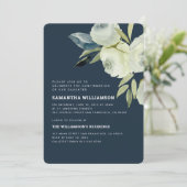 Invitation de confirmation florale d'aquarelle mod (Debout devant)