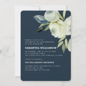 Invitation de confirmation florale d'aquarelle mod (Devant)