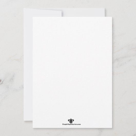 Invitation de confirmation florale élégante (Dos)