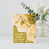 Invitation de confirmation florale en or, Invitati (Debout devant)