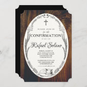 Invitation de confirmation Fox et Laurel (Devant / Derrière)