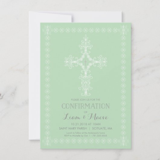 Invitation de confirmation, garçon ou fille Invita (Devant)