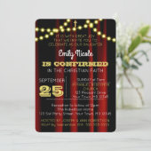 Invitation de confirmation Gold de Theatre Lights (Debout devant)