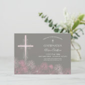 Invitation de confirmation - Invitation de fille a (Debout devant)