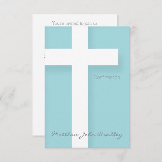 Invitation de confirmation moderne Choisissez votr (Devant / Derrière)