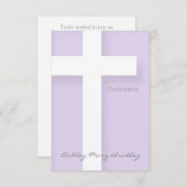 Invitation de confirmation moderne Choisissez votr (Devant / Derrière)