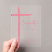 Invitation de confirmation moderne pour filles à l (In situ (ordinateur de poche))