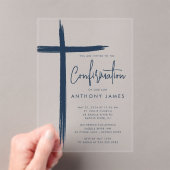 Invitation de confirmation moderne pour garçons av (In situ (ordinateur de poche))