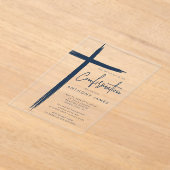Invitation de confirmation moderne pour garçons av (Poser)