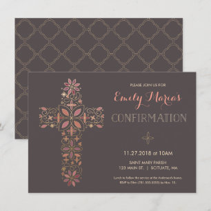 Invitation de confirmation - or, invitation croisé