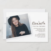 Invitation de confirmation Photo personnalisée Fai (Dos)