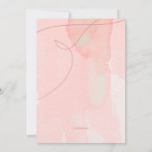 Invitation de confirmation rose (Dos)