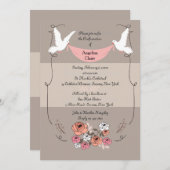 Invitation de confirmation Rosy (Devant / Derrière)