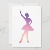 Invitation de considérant de ballet, fille pourpre (Dos)
