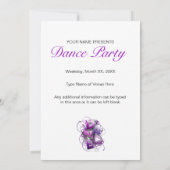 invitation de considérant de la danse 3D (été) (Dos)