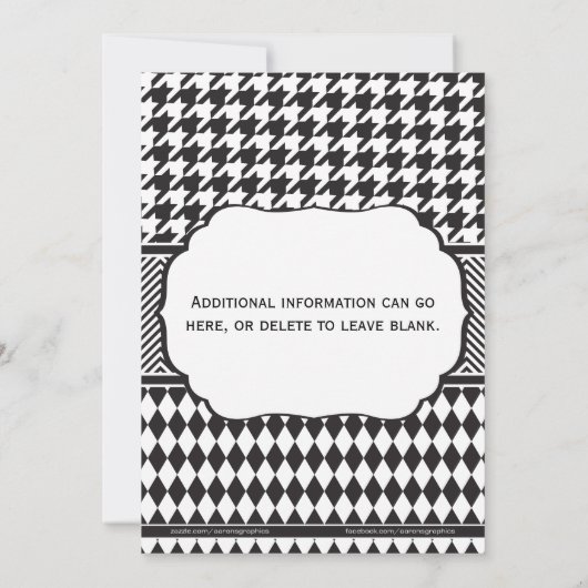 Invitation de considérant de piano (Dos)