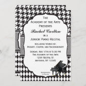 Invitation de considérant de piano (Devant / Derrière)