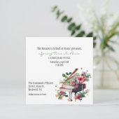 Invitation de considérant de piano personnalisé ch (Debout devant)