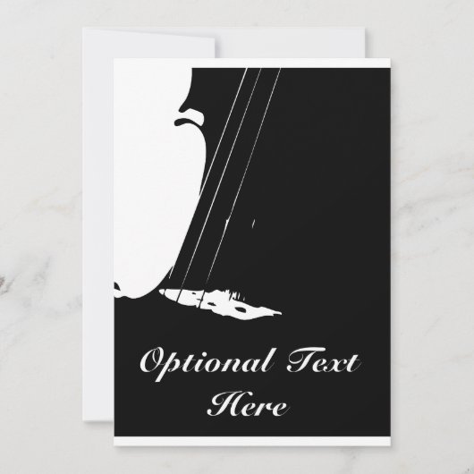 Invitation de considérant de violon (Devant)