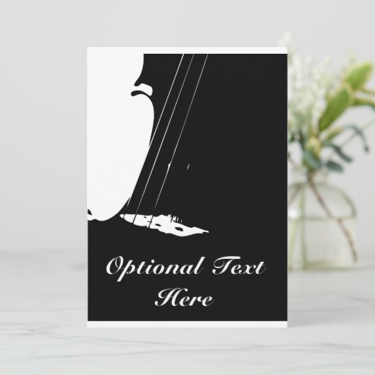 Invitation de considérant de violon (Debout devant)