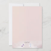 Invitation de considérant de violoncelle (Dos)