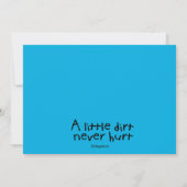 Invitation de construction de garçons de chargeur (Dos)