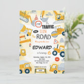 Invitation de construction du 6e anniversaire (Debout devant)