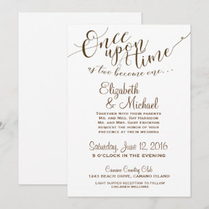 Invitation de conte de fées Il était une fois - Bl