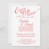 Invitation de conte de fées Il était une fois - RO (Devant)