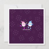 Invitation de Cookie Swap de Holiday Snowmen (Dos)