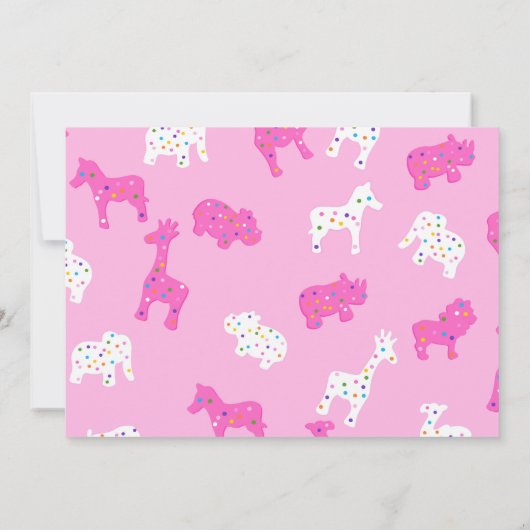 Invitation de cookies de cirque (Dos)