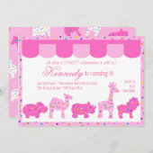 Invitation de cookies de cirque (Devant / Derrière)