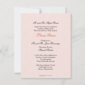 Invitation de corail ANGLAISE de Quinceanera de (Dos)