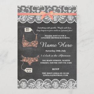 Invitation de corail de dentelle de partie