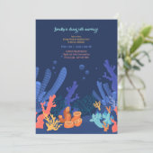 Invitation de corail de mer profonde (Debout devant)