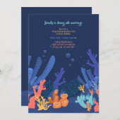 Invitation de corail de mer profonde (Devant / Derrière)