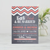 Invitation de corail de répétition de Chevron (Debout devant)