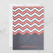 Invitation de corail de répétition de Chevron (Dos)