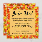 Invitation de Corn à bonbons (Devant / Derrière)